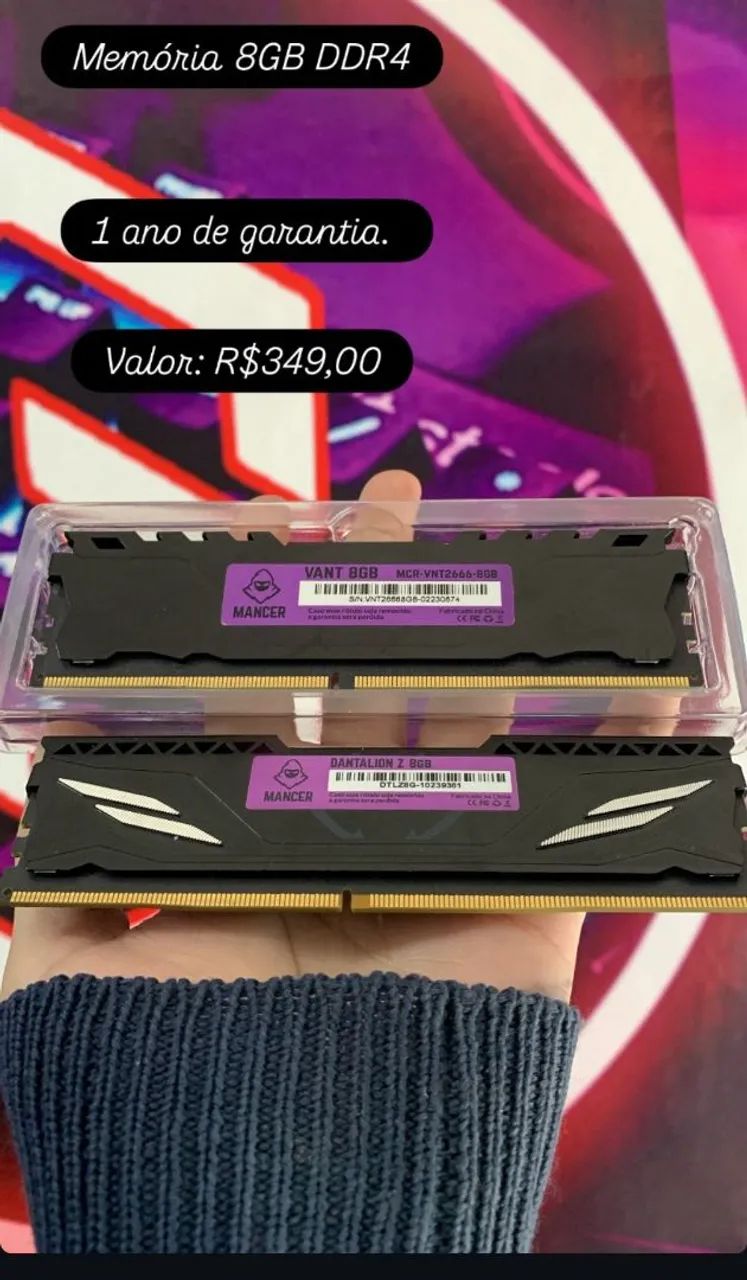 Memória DDR4 8GB  - Foto 2