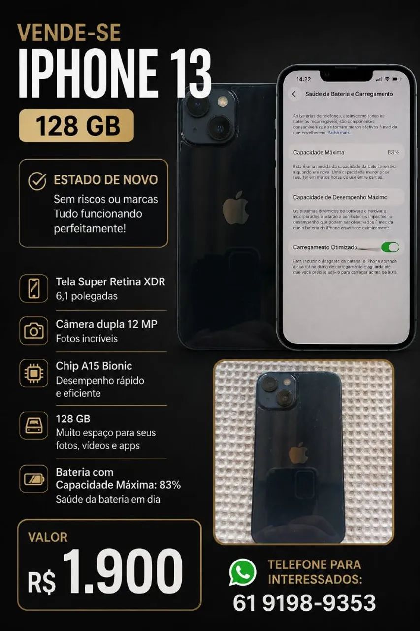 iPhone13 D&D様 Iphone 13 - Celulares e Smartphones - Parque Estrela Dalva IX