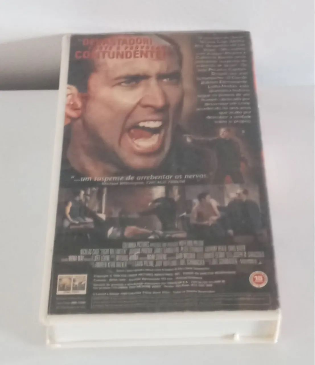 Fita VHS do Filme 8mm Com Nicolas Cage, Joaquin Phoenix e James