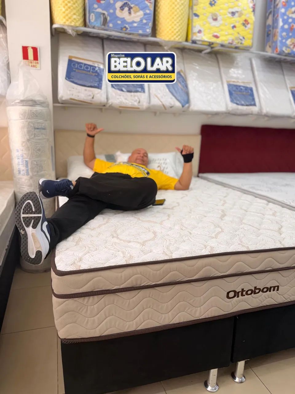 Box +Colchao Ortobom linha exclusiva  - Foto 5