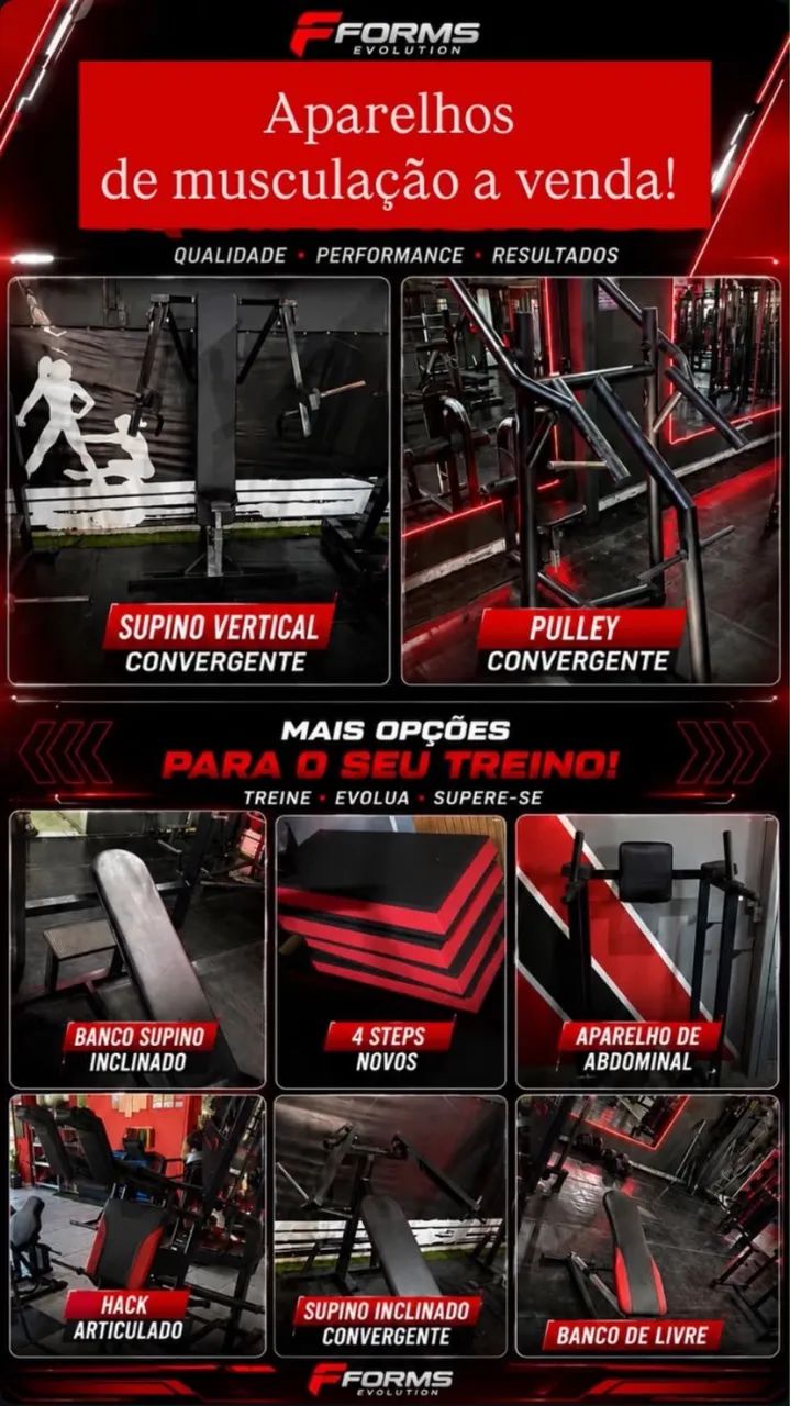 Venda de equipamentos de musculação 