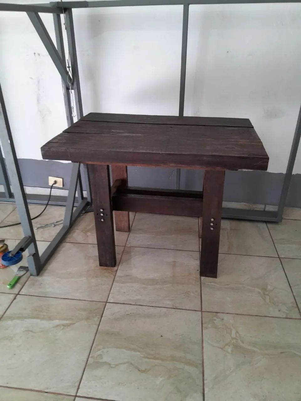 MESA RÚSTICA MADEIRA MACIÇA - Foto 2