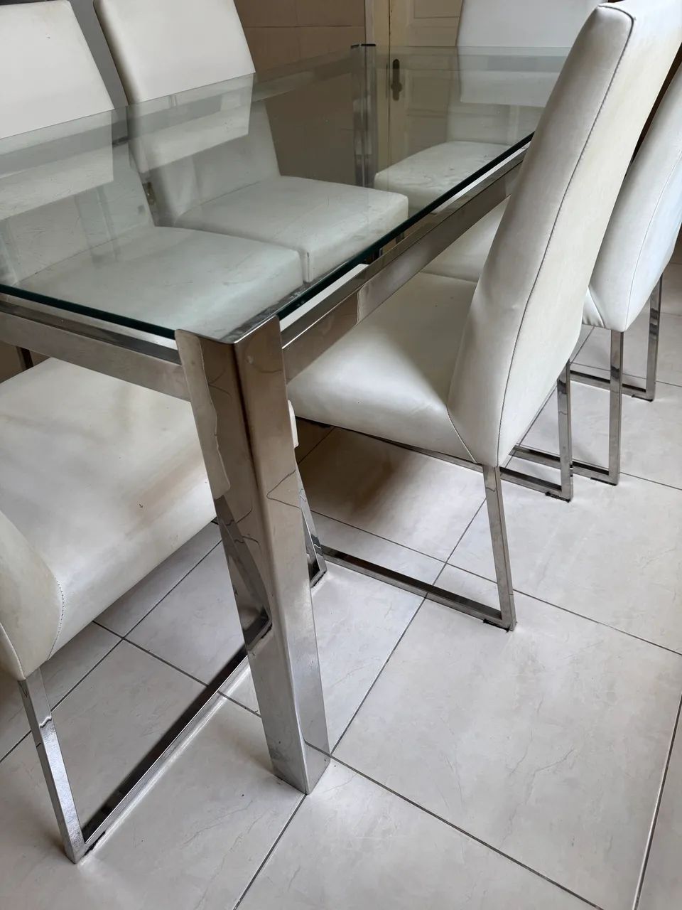 Mesa  inox  De luxo , 6 cadeiras  - Foto 4