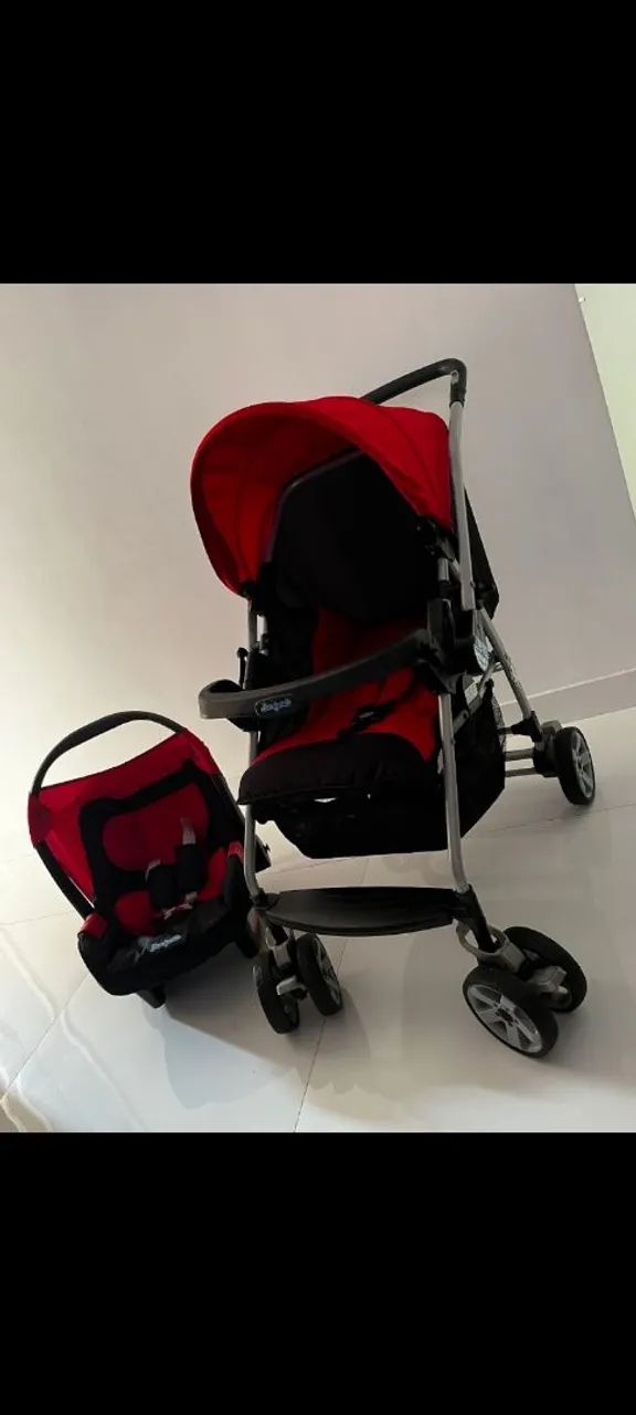 Carrinho com bebe conforto burigotto - Foto 3