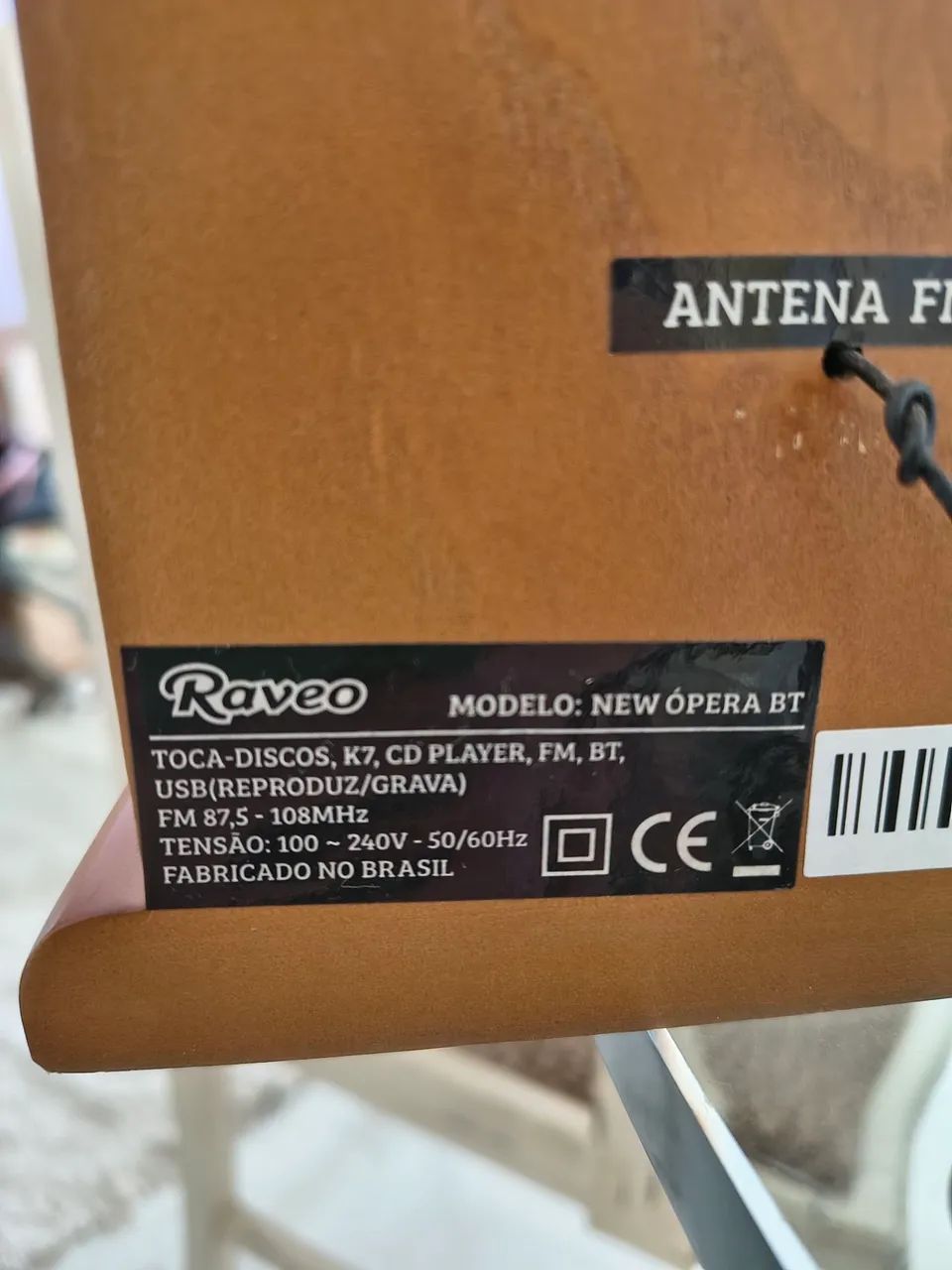 Vitrola Raveo Modelo New Ópera BT - Foto 5