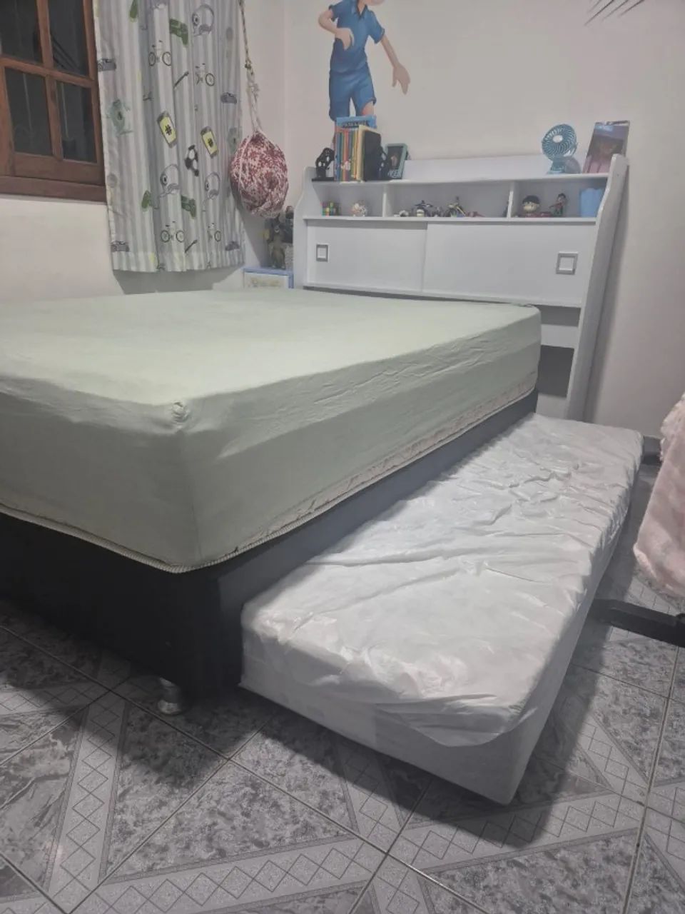 Cama de casal com cama auxiliar e Cabeceira  - Foto 2