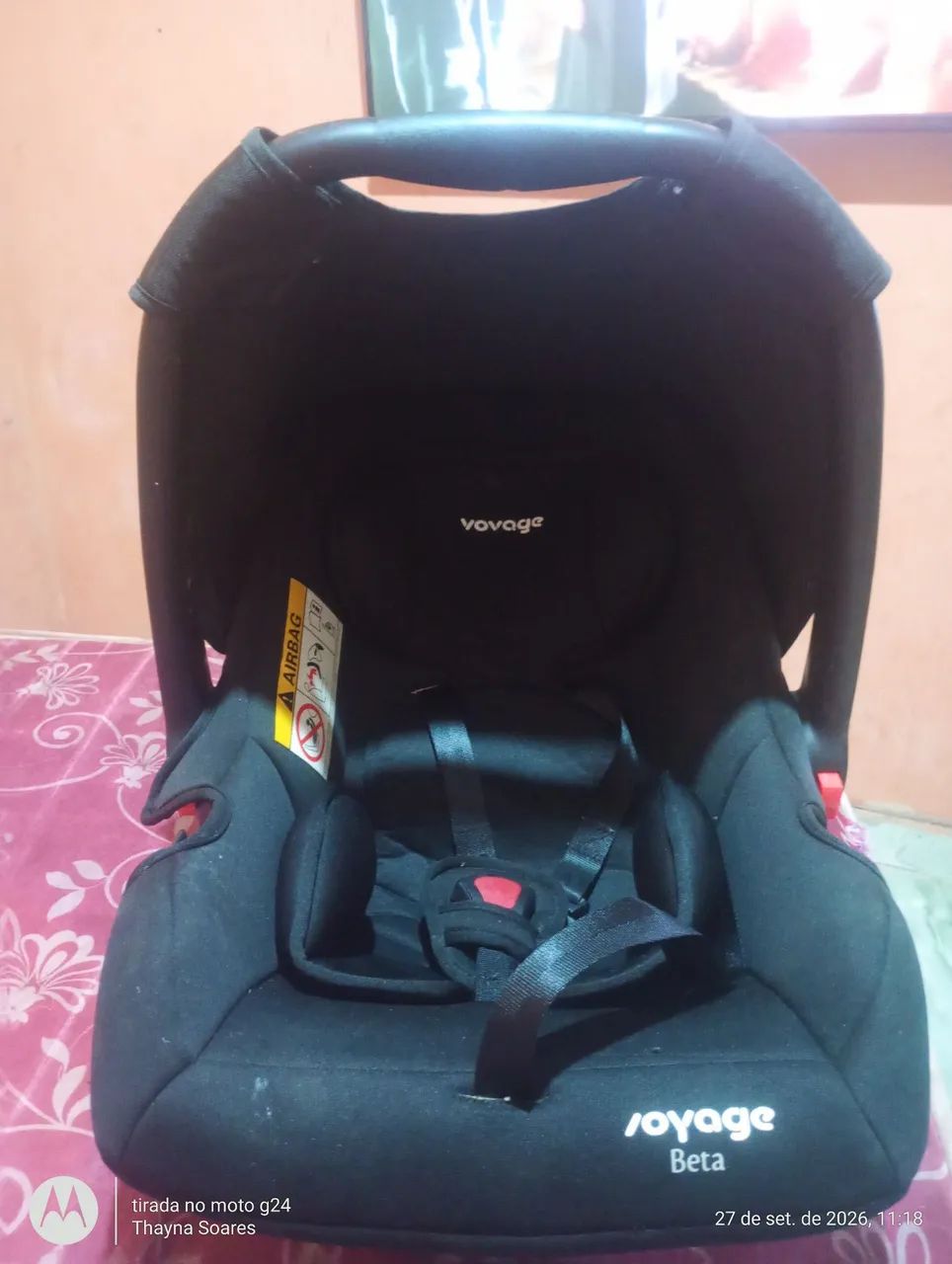 Vendo bebê conforto seminovo - Foto 3