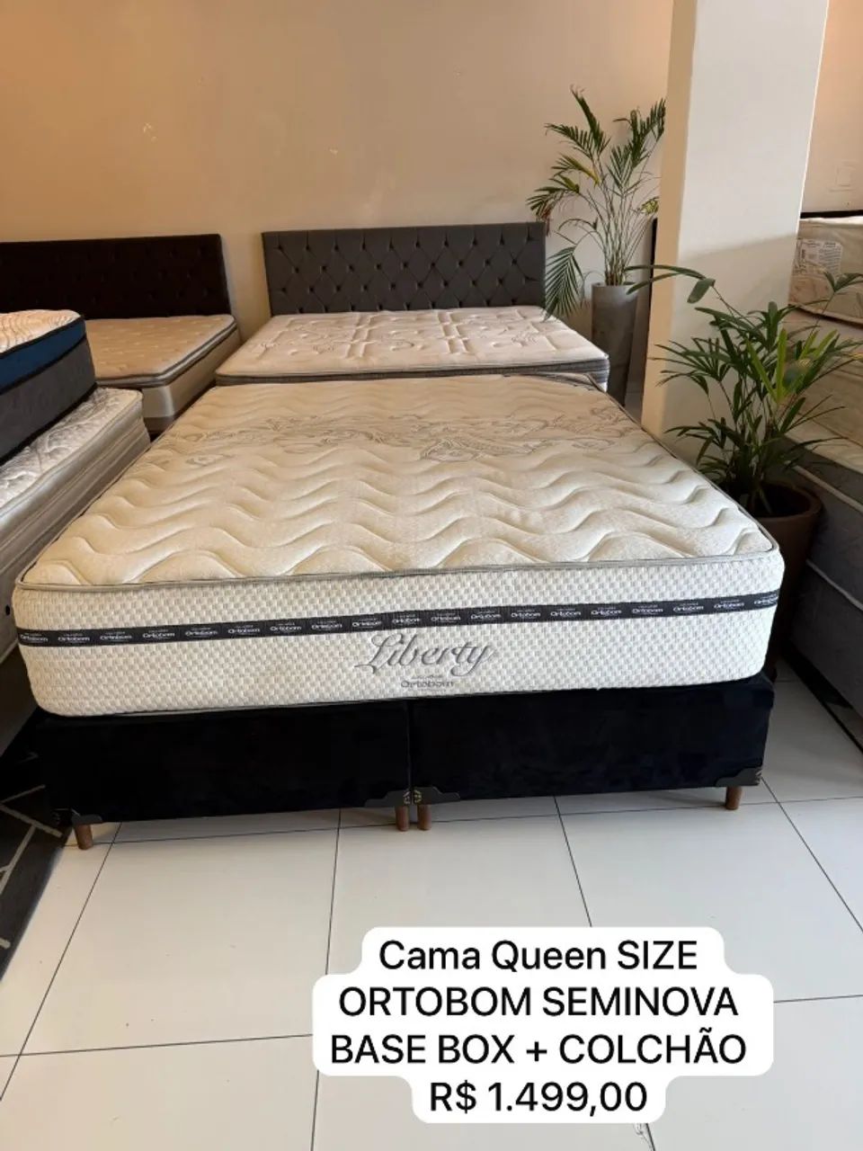 Cama box QUEEN ORTOBOM LIBERTY - Entrego! 