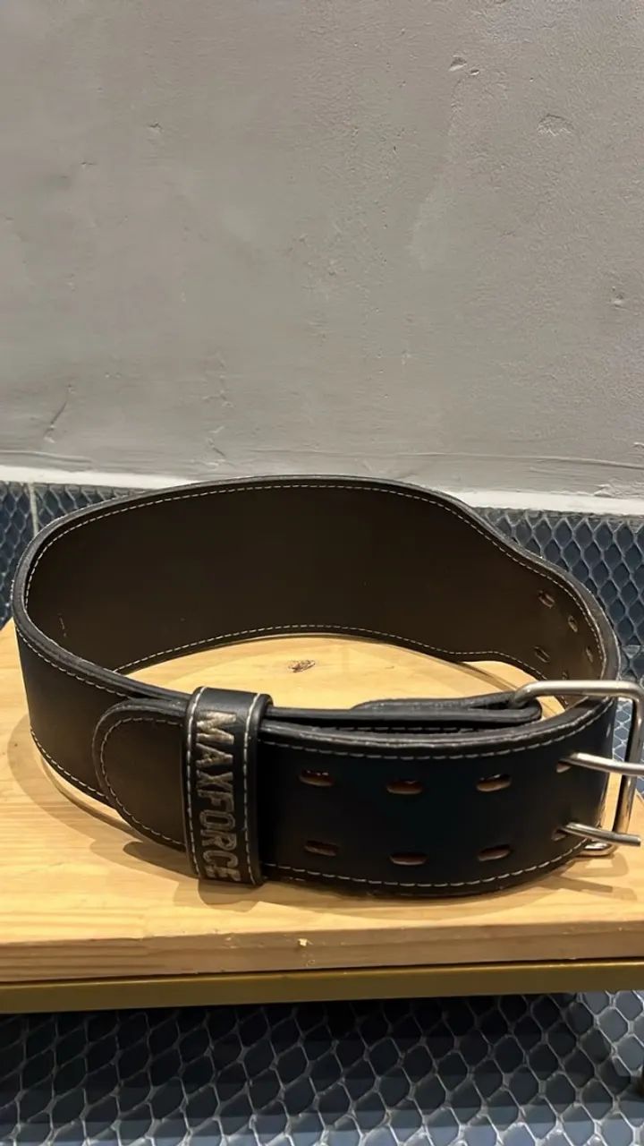 Cinturão De Couro Max Force M - 78cm à 96cm