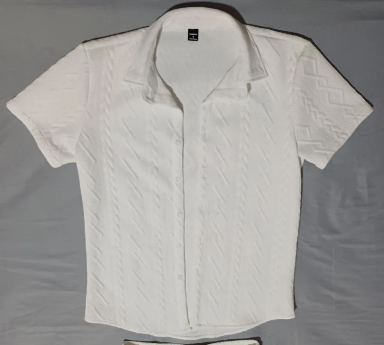 Conjunto branco masculino shein M - Foto 3