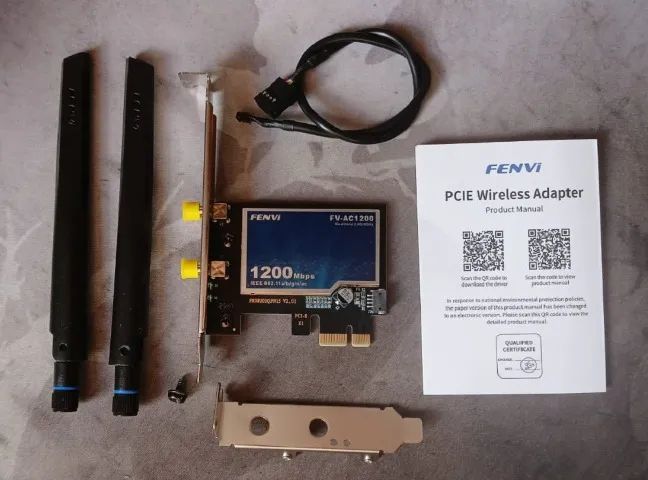 Placa de Rede WiFi Intel 1200 Mbps Dual Band Pci-Ex com Bluetooth - Foto 5