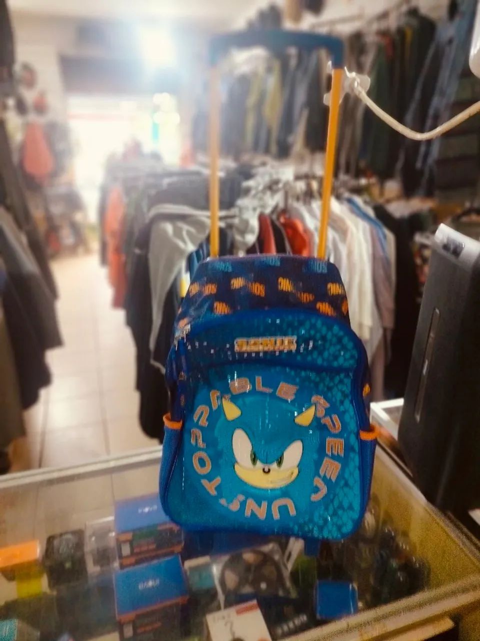 Mochila escolar de Rodinhas Seminova Sonic  - Foto 2