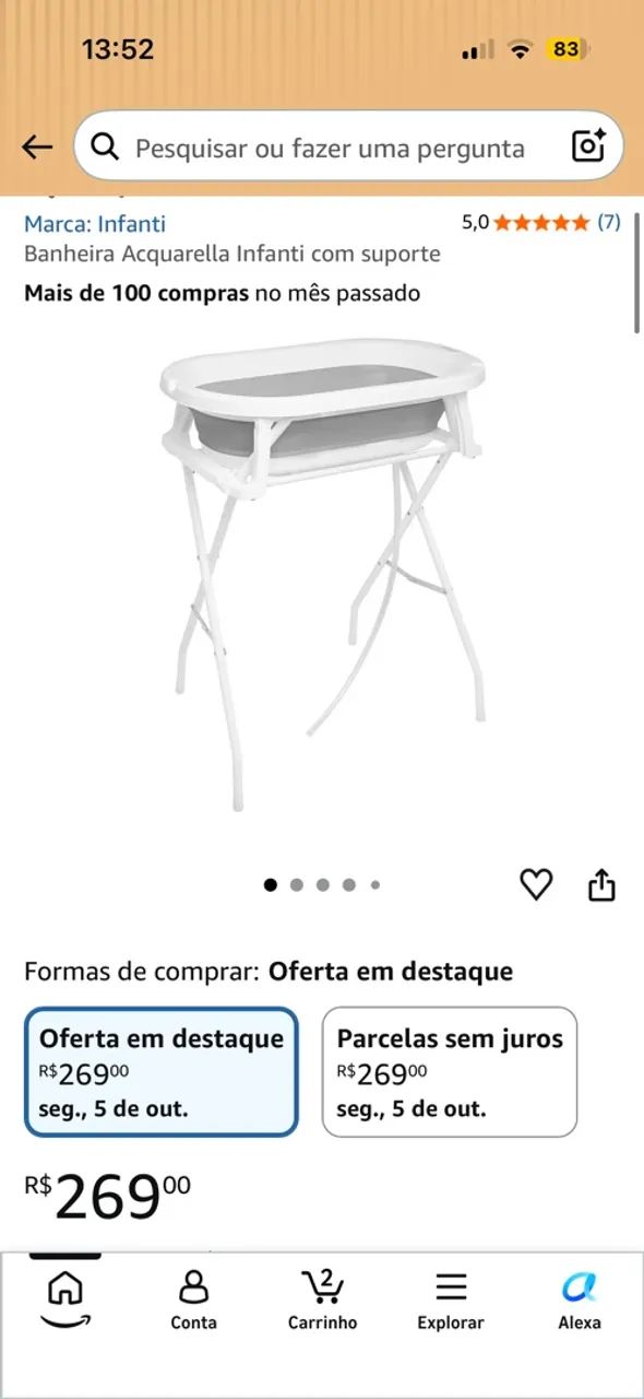 Banheira com suporte nova - Foto 2