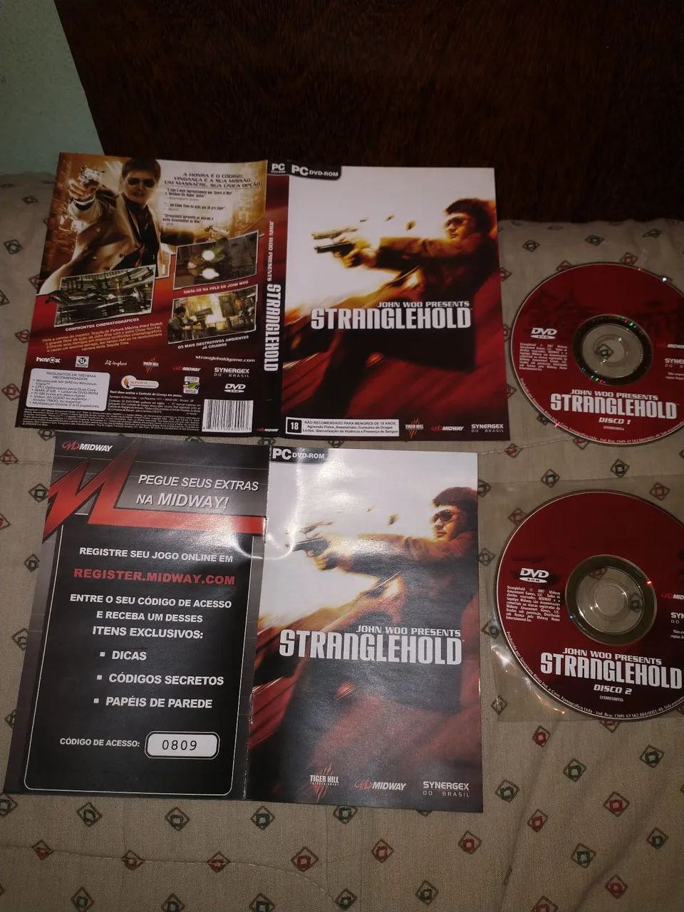 Stranglehold John Woo jogo original completo físico PC DVD Midway