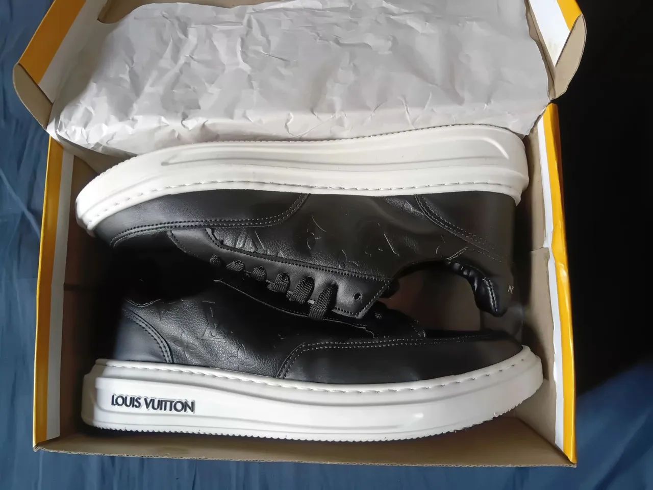 ? Tênis Louis Vuitton All Black - Estilo, Sofisticação e Conforto! - Foto 2