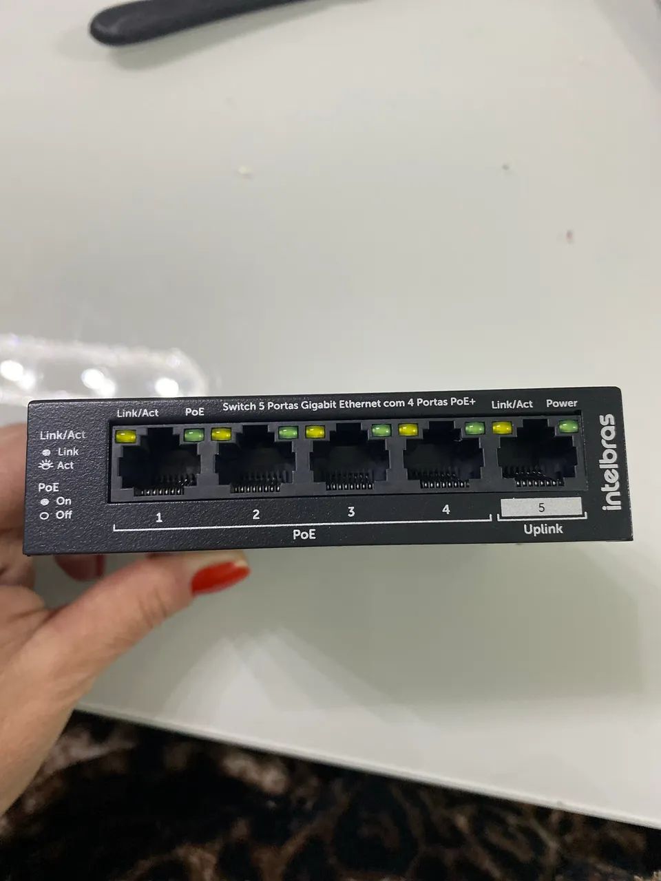 SWITCH S1005G INTELBRAS 5 portas - Foto 3