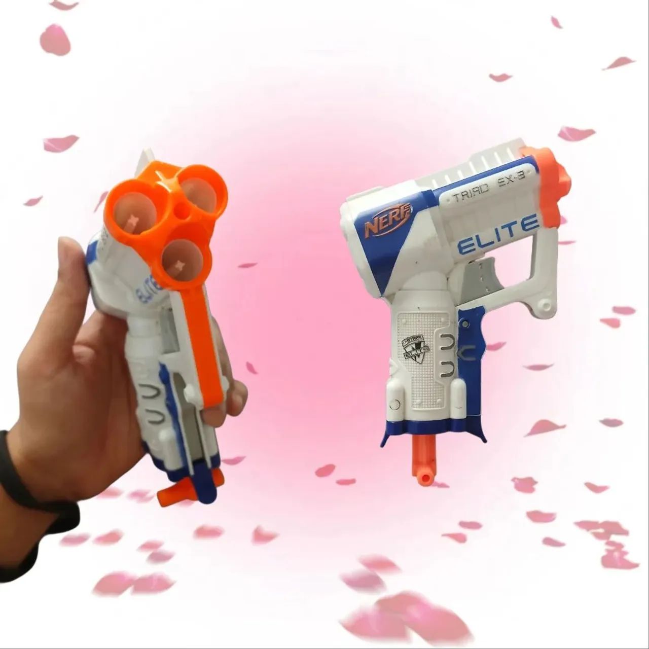 nerf third ex-3 elite n-strike e 12 balas - Foto 2