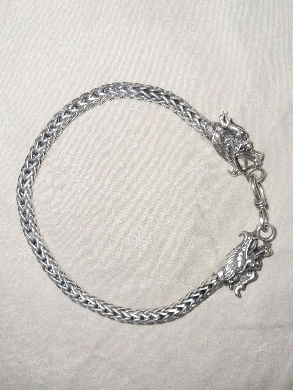Pulseira indiana cabeça de dragao. 