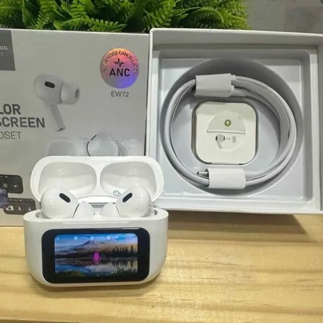Fone Bluetooth A9 Pro ANC - Case com Tela - Foto 3