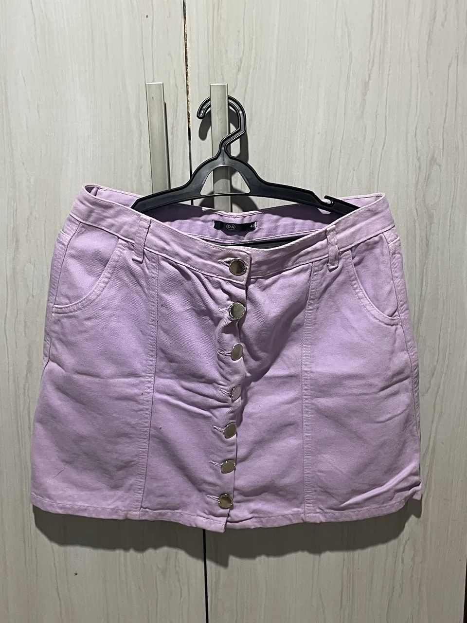 saia jeans lilás