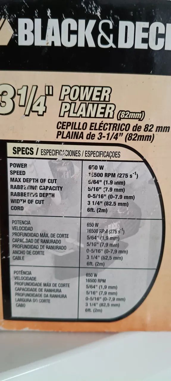 Plaina Elétrica 650W B&D - Foto 3