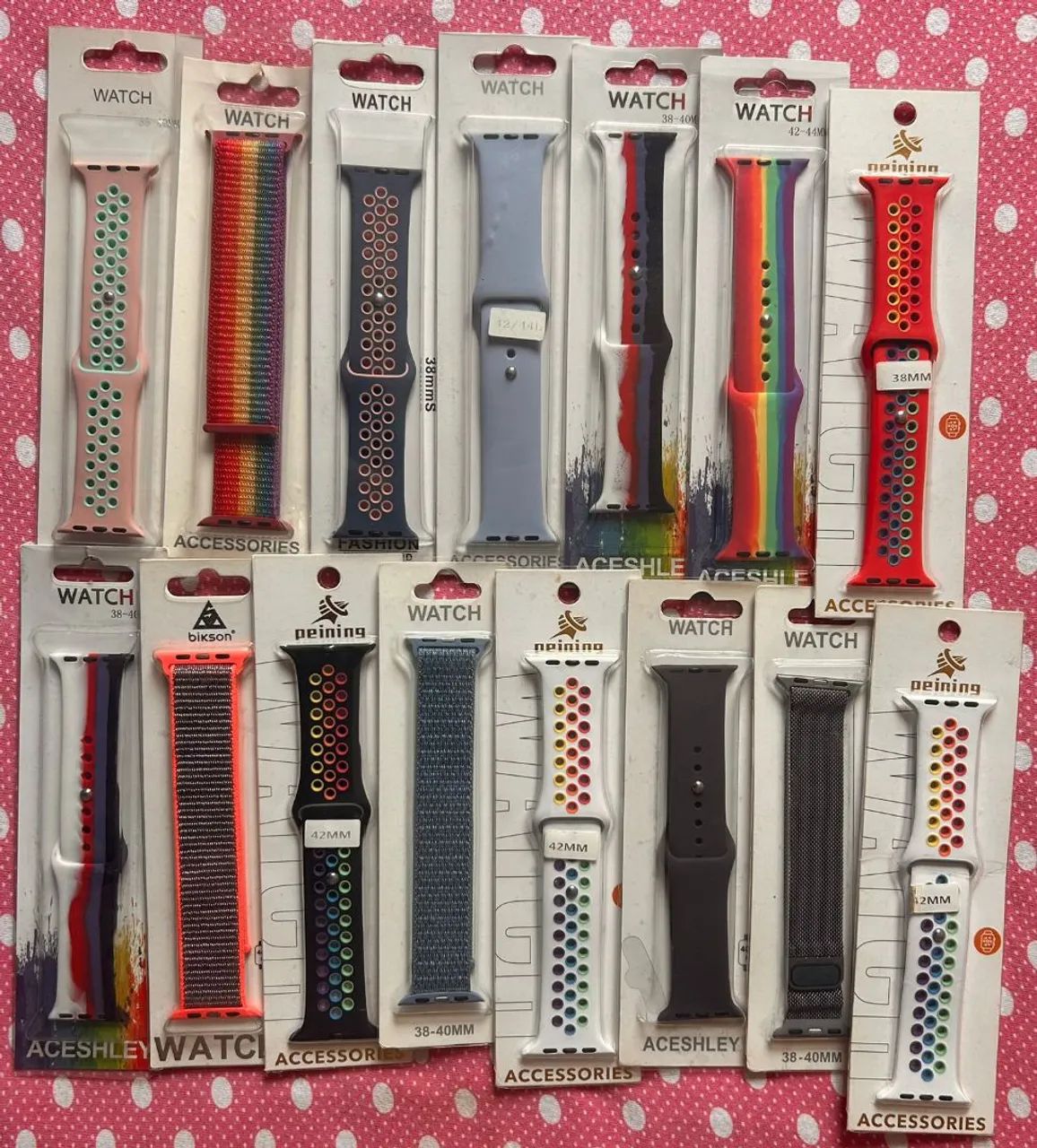 Pulseiras para Apple Watch pacote de 15