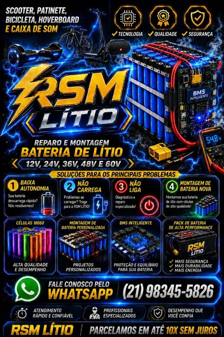 Reparo e manutenção de bateria de lítio - Foto 4