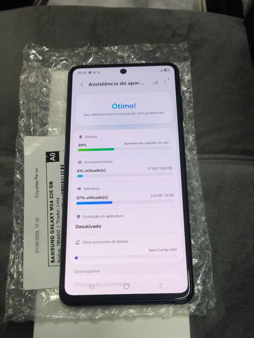 Samsung m54 5g 256gb memória perfeito  - Foto 4