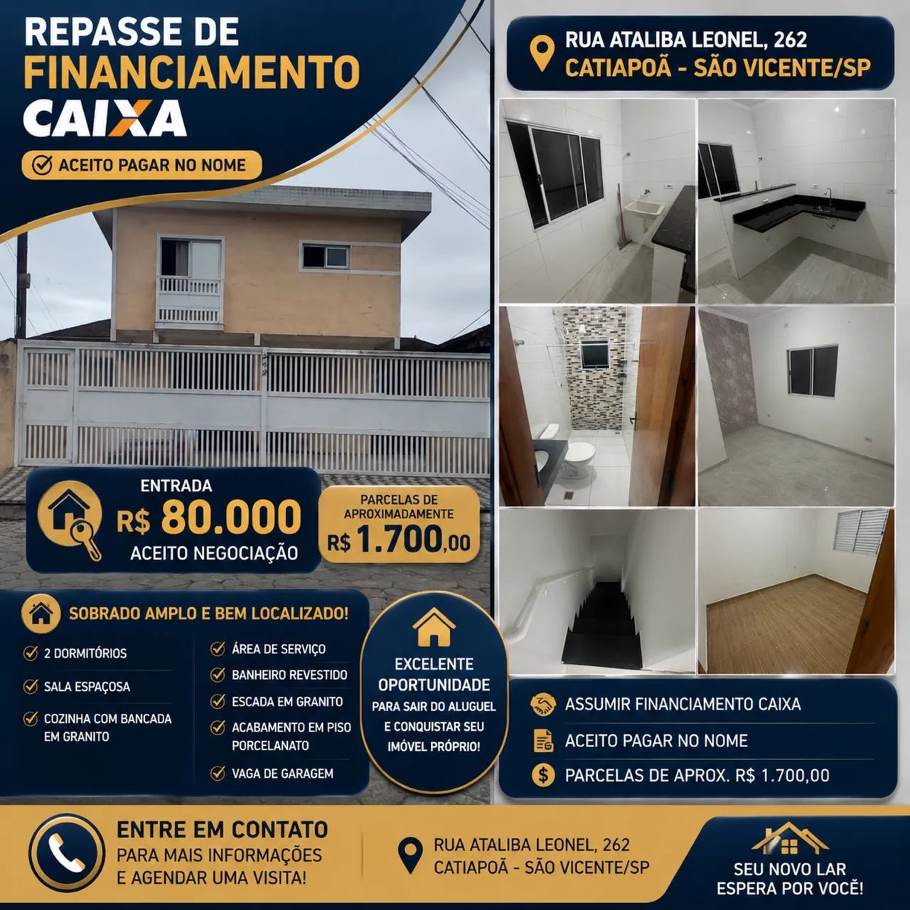 Repasse catiapoa sobreposta 