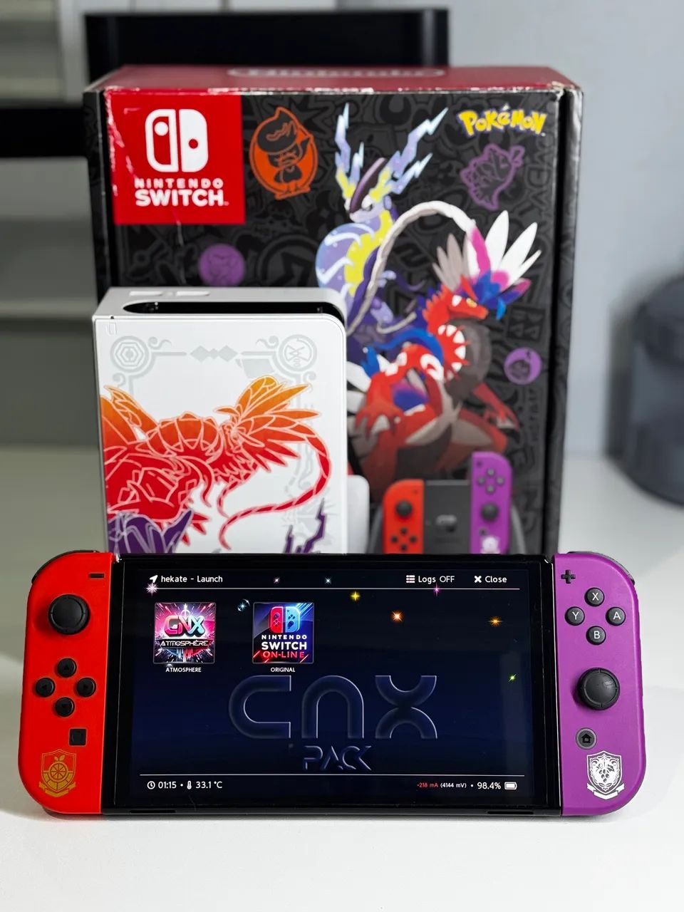 Nintendo switch OLED Pokémon Scarlet and Violet DESBLOQUEADO