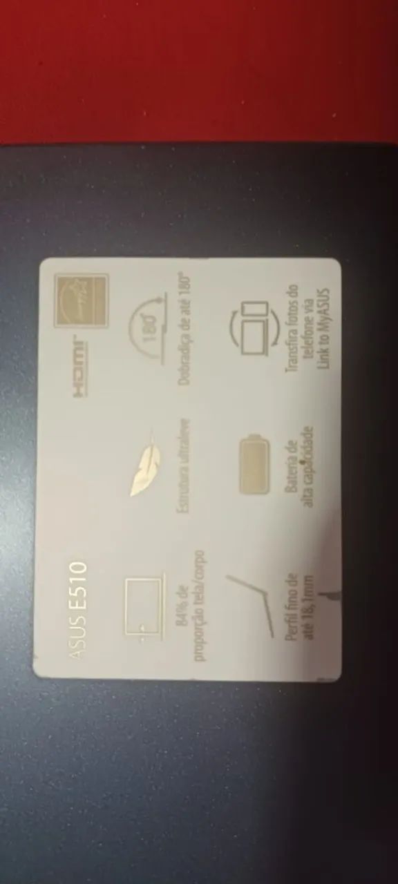 Notebook ASUS E 510 Com nota fiscal  - Foto 3