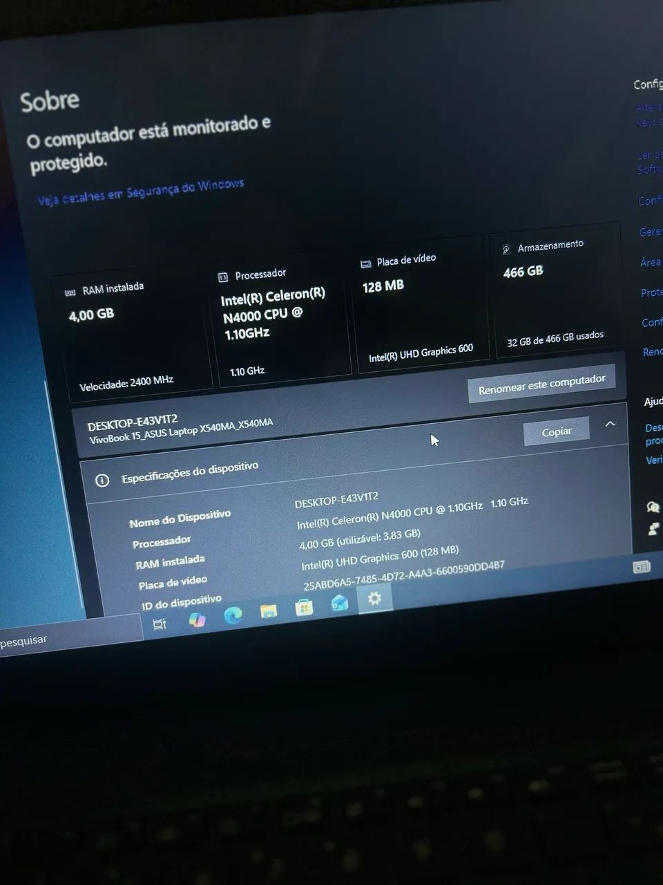 Notebook Asus