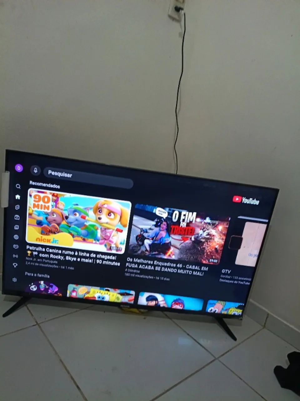 ? Smart TV Aiwa 43 Polegadas Android TV 11