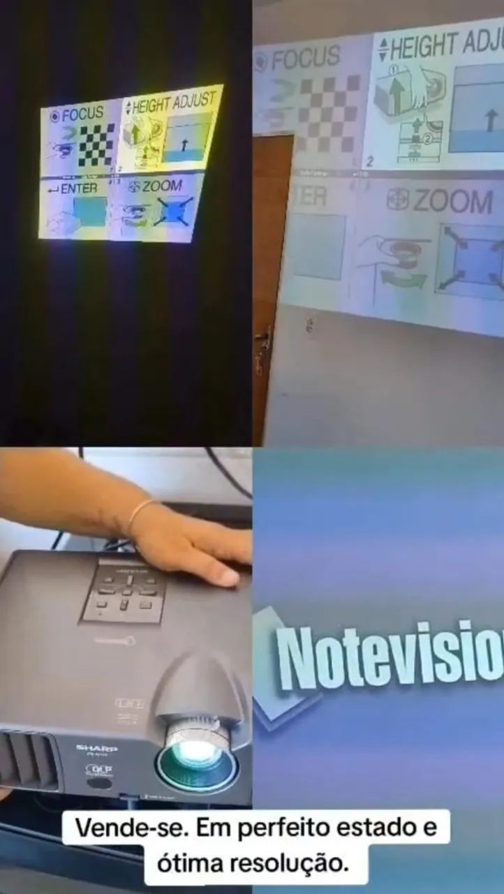 Projetor profissional de allta resolução semi novo
