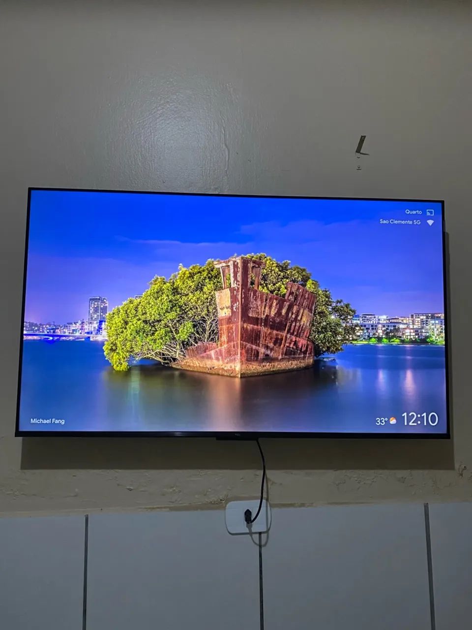 Smart/Google TV TCL 4K QLED UHD 50" Polegadas Preta