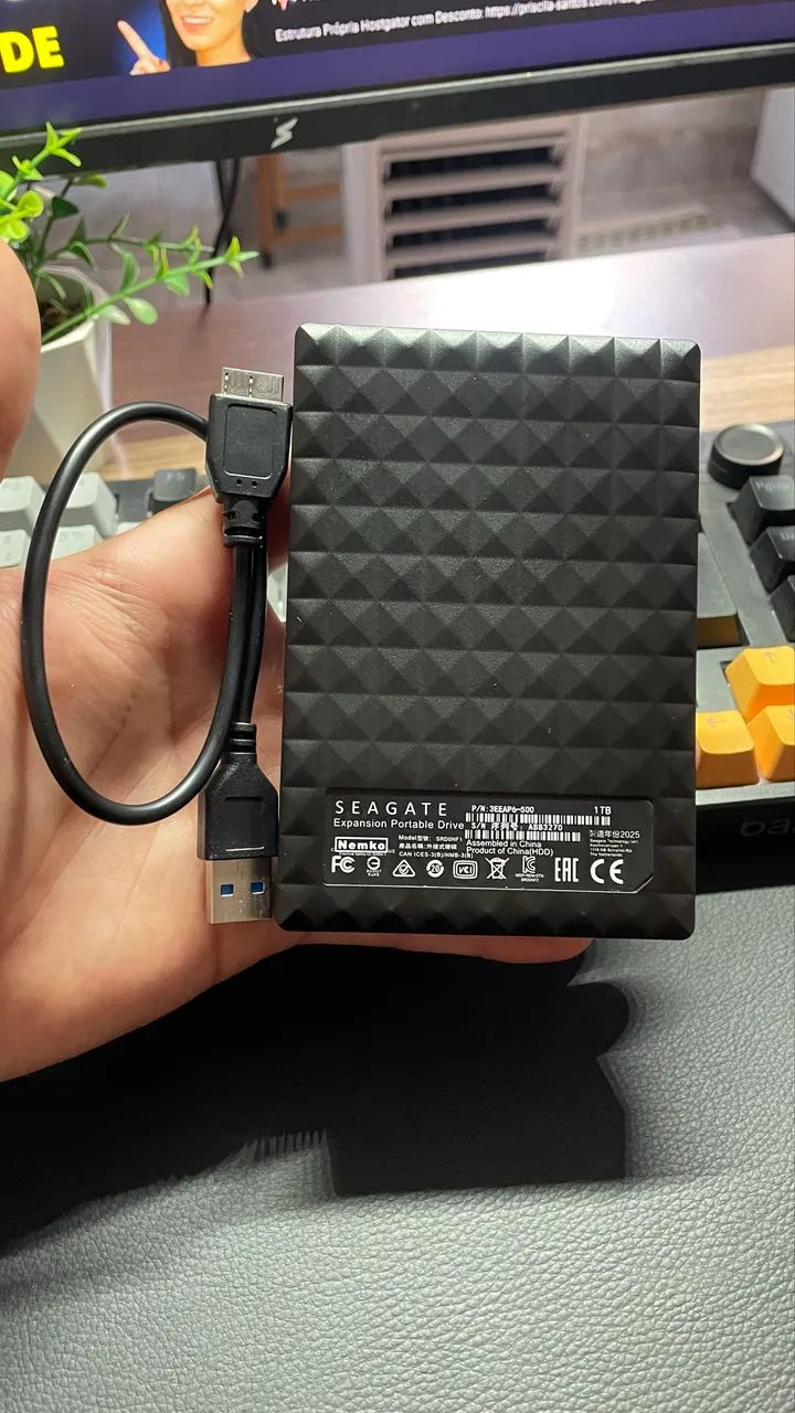 HD Externo novo 1TB - Armazenamento - Ceilândia Norte (Ceilândia