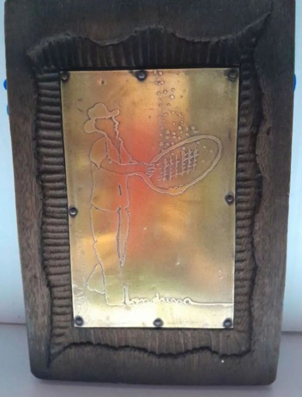 quadro entalhado em madeira e bronze - Foto 5
