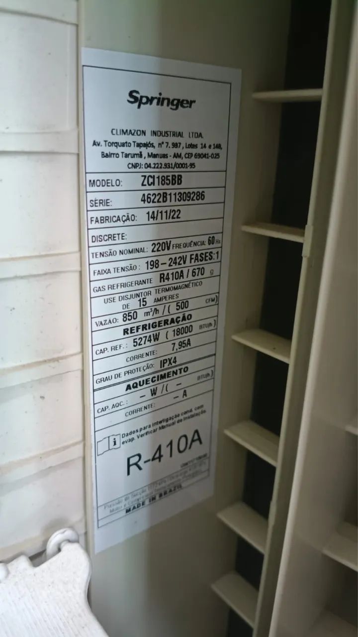 Ar-condicionado Springer Midea 18.000 BTUs - Foto 5
