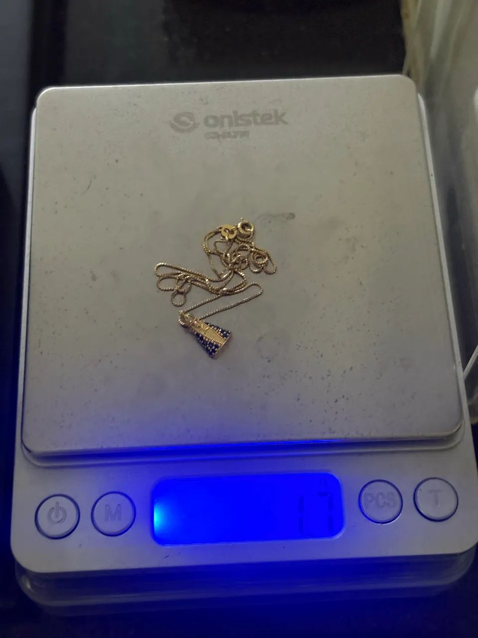 Colar Ouro18k pingente nossa senhora  - Foto 2