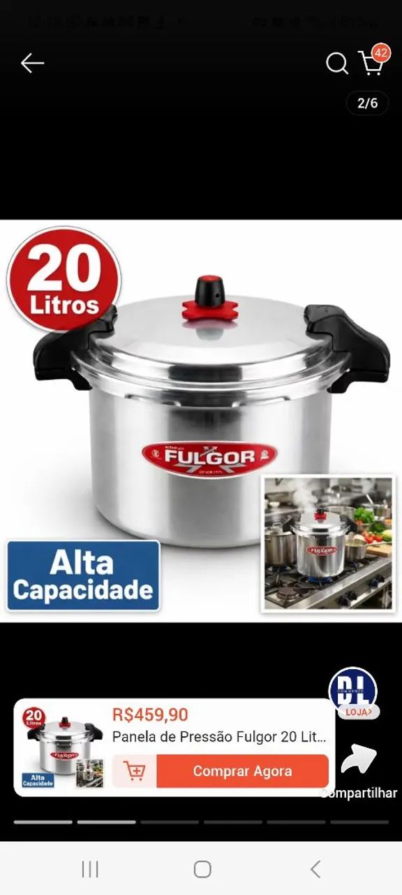 Panela de pressão industrial 20l - Foto 4