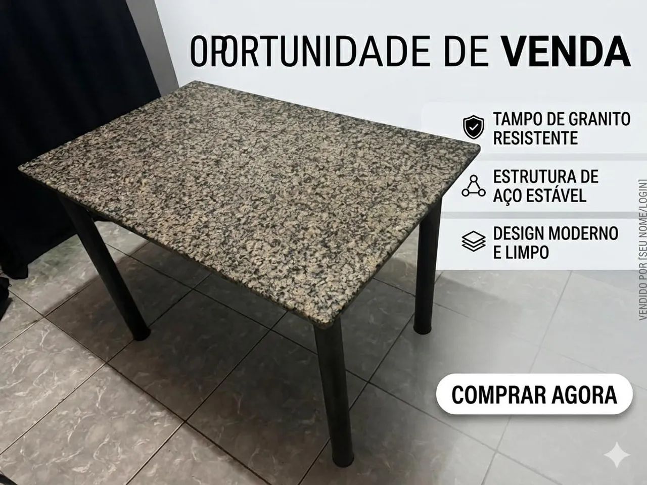 Vende se mesa em marmore - Foto 2