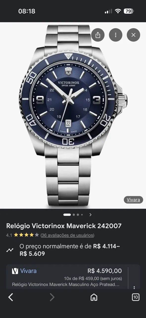 Vendo relógio victorinox  - Foto 2