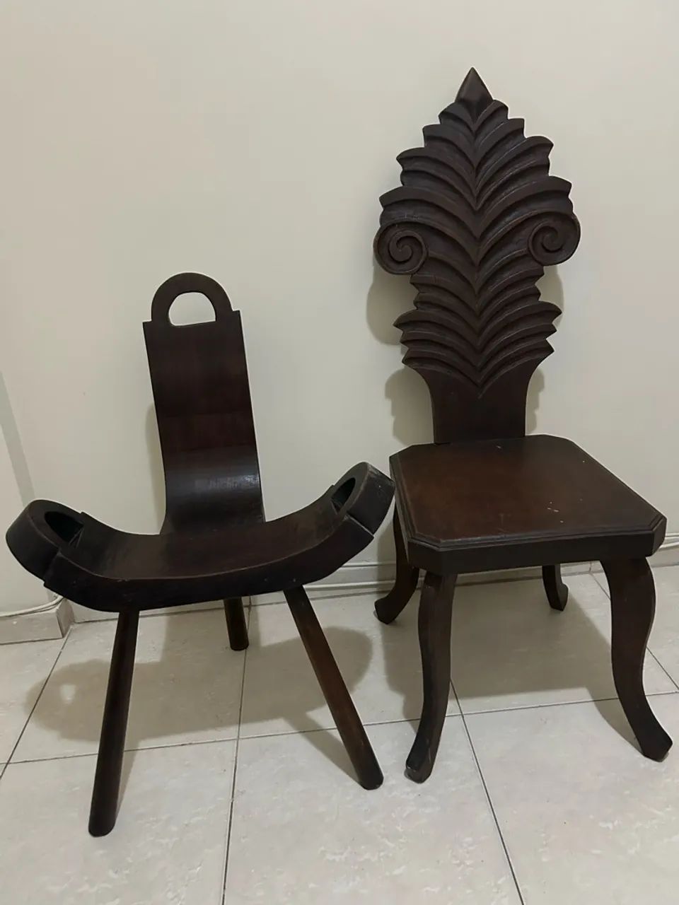 Cadeiras de madeira