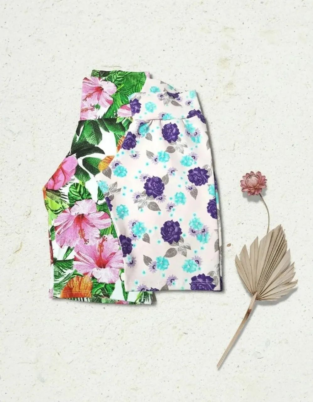 2 Bermudas femininas florais Rocha Confecções - Foto 2