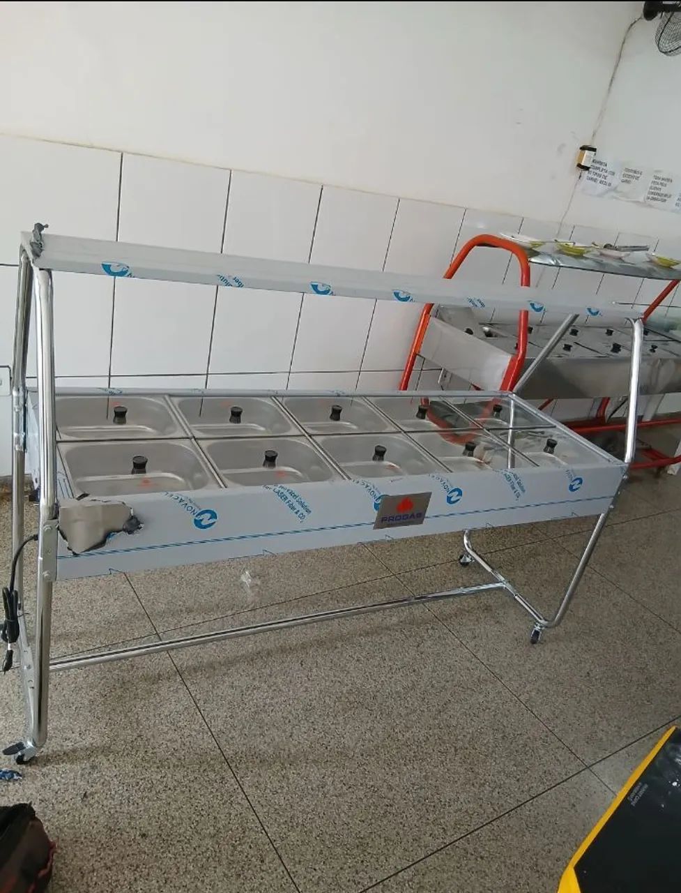 BUFFET TÉRMICO 10 CB T/ VIDRO PRB-10 PROGAS 220V