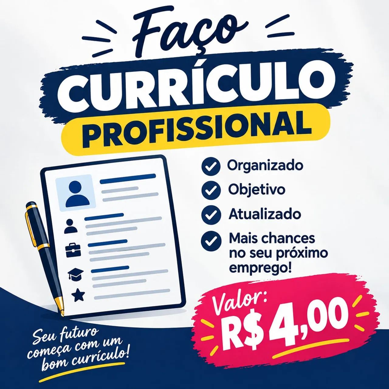 Faço seu currículo 