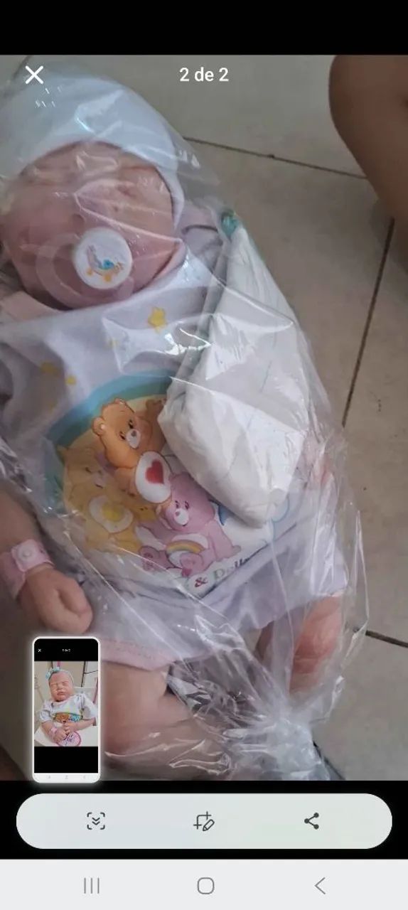 Bebe reborn corpo tecido - Foto 2