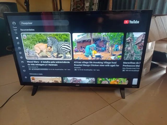  TV Smart AOC 32 Polegadas - Perfeita, com Controle e Pezinhos - Foto 4