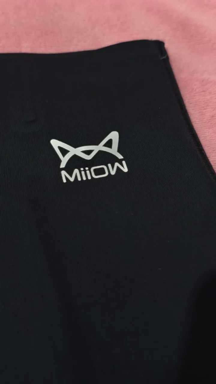 Shorts MIIOW preto e bege - Foto 2