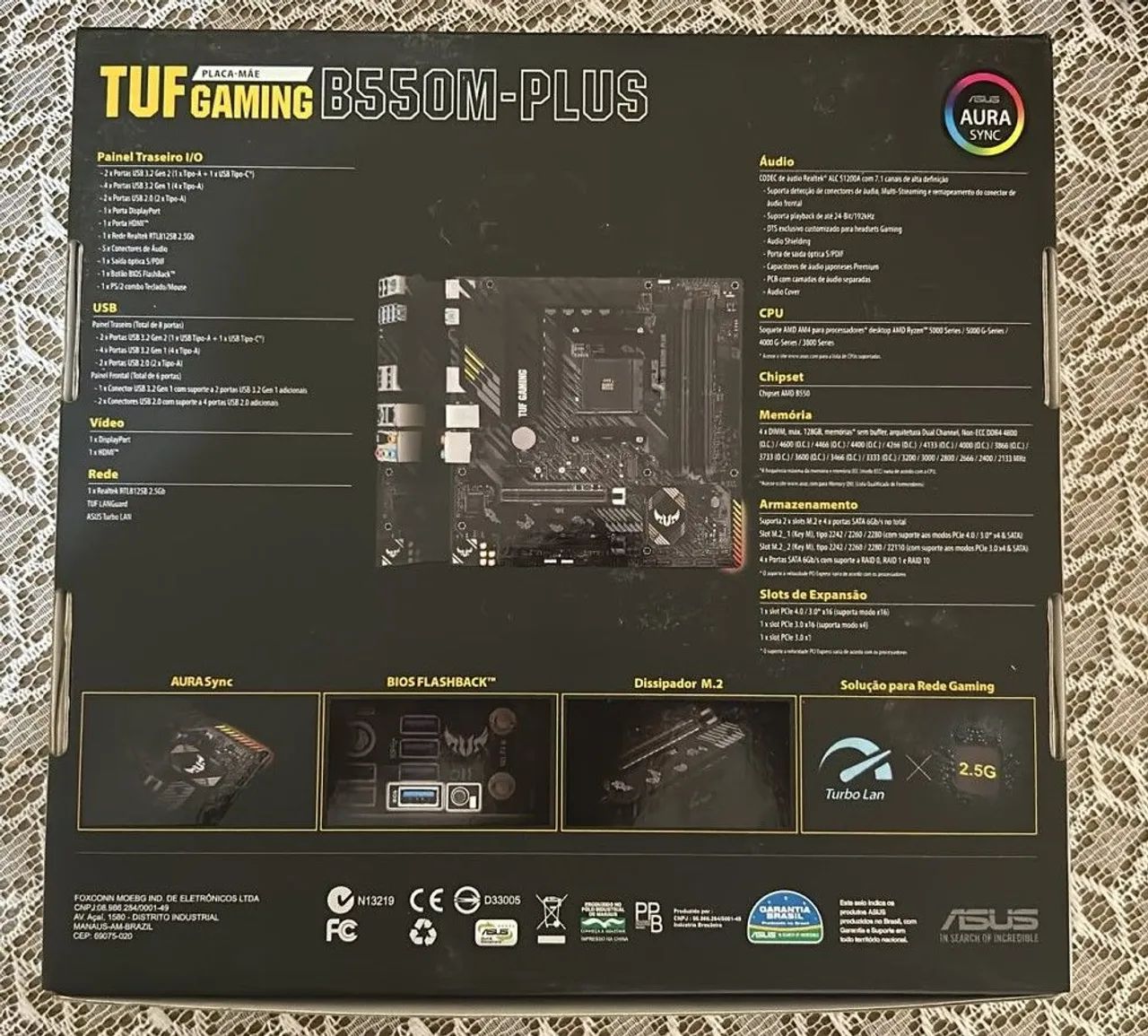 Placa mãe - ASUS TUF GAMING B550M-PLUS - Foto 2